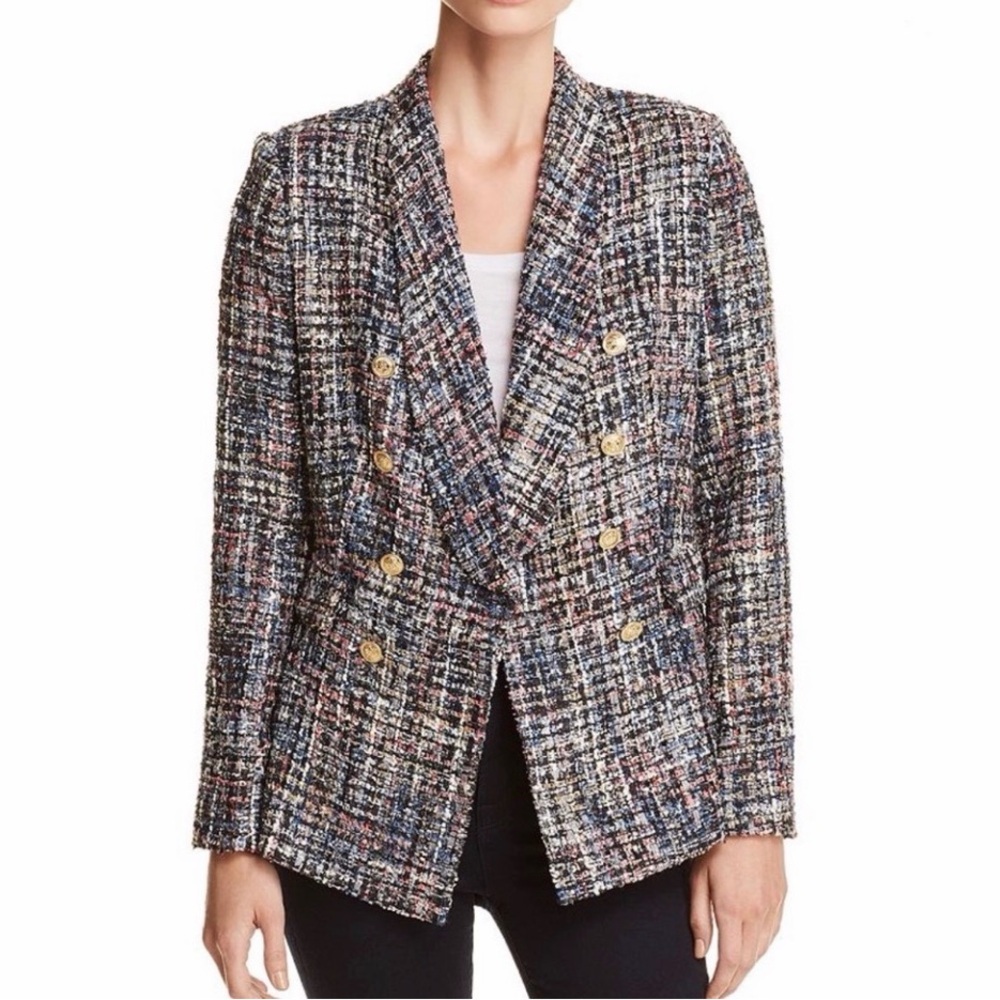 Aqua Tweed Multicolor Blazer
